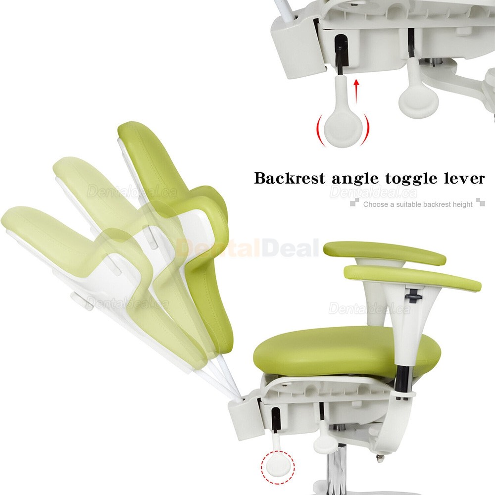 QY-MDS-E3 Dental Microscope Operator Stool Ergonomic Dentist Surgeon Stool PU Leather